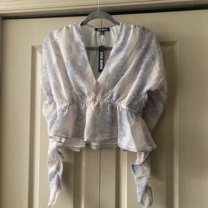 New Steve Madden blouse with ruching!